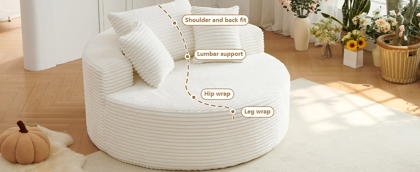 L-Shape Upholstered Cloud Couch