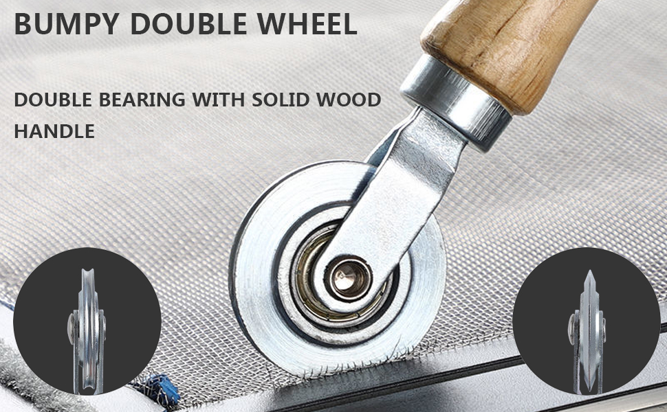 Screen Roller Tool Window Screen Door Repair Kit 3PCS Screen Rolling