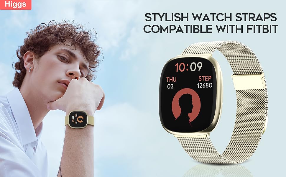 kompatibel mit fitbit versa 3 sense 2 sense armband damen herren