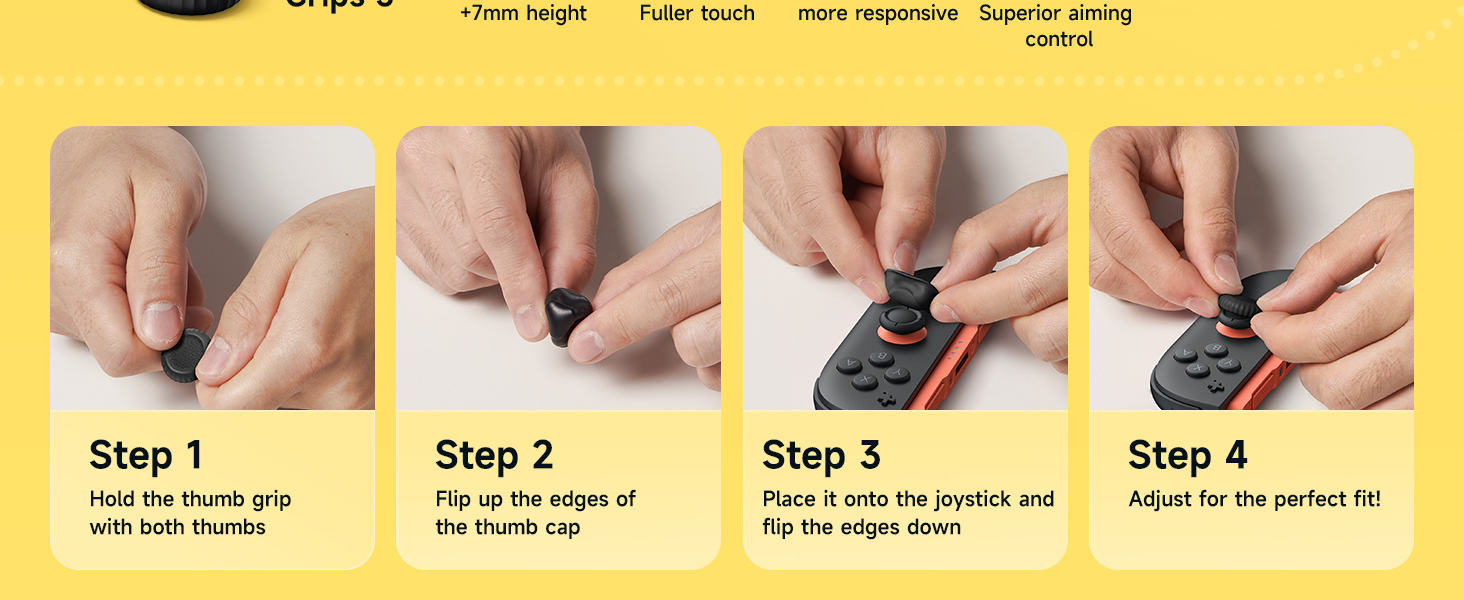 JSAUX Thumb Grips for Nintendo Switch 2