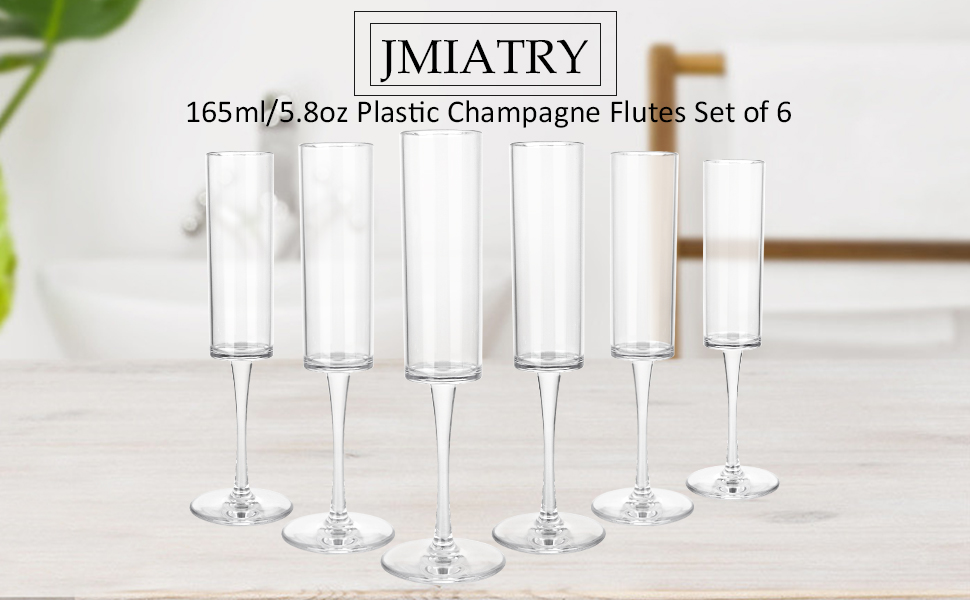 plastic champagne flutes