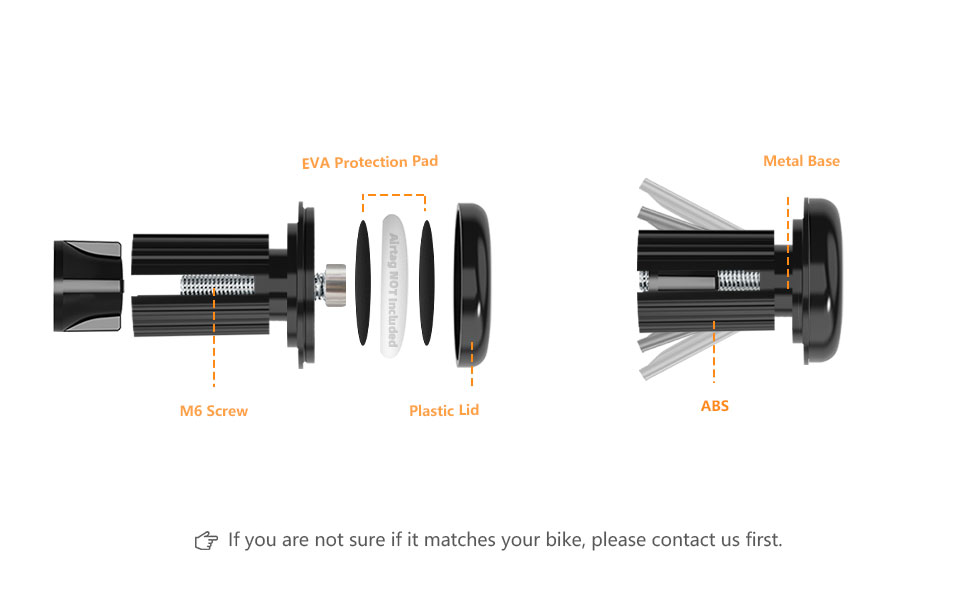 NICEDACK Airtag Bike Mount Hidden, AirTag Mountain Bike AntiTheft