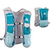 JEELAD Running Hydration Vest Trail Running Backpack BPA-Free Leak-Proof Running Water Bottles fo...