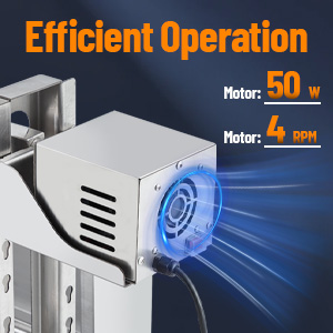 Stainless Steel Rotisserie Grill - Detail View