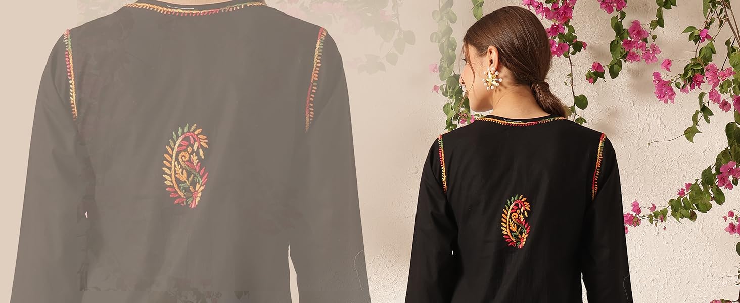 Chikankari kurta for women 