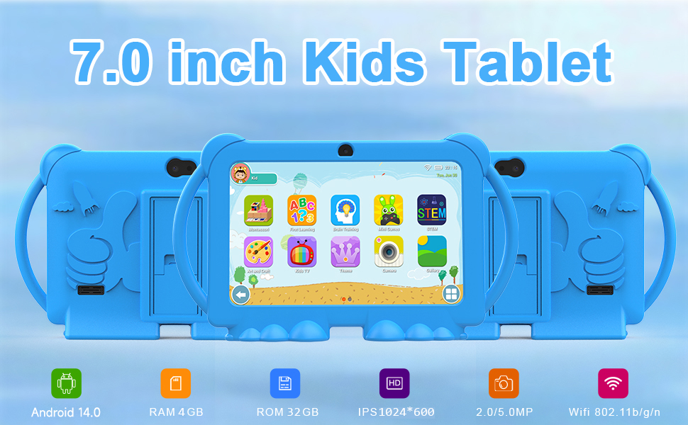 Android 14 Kids Tablet