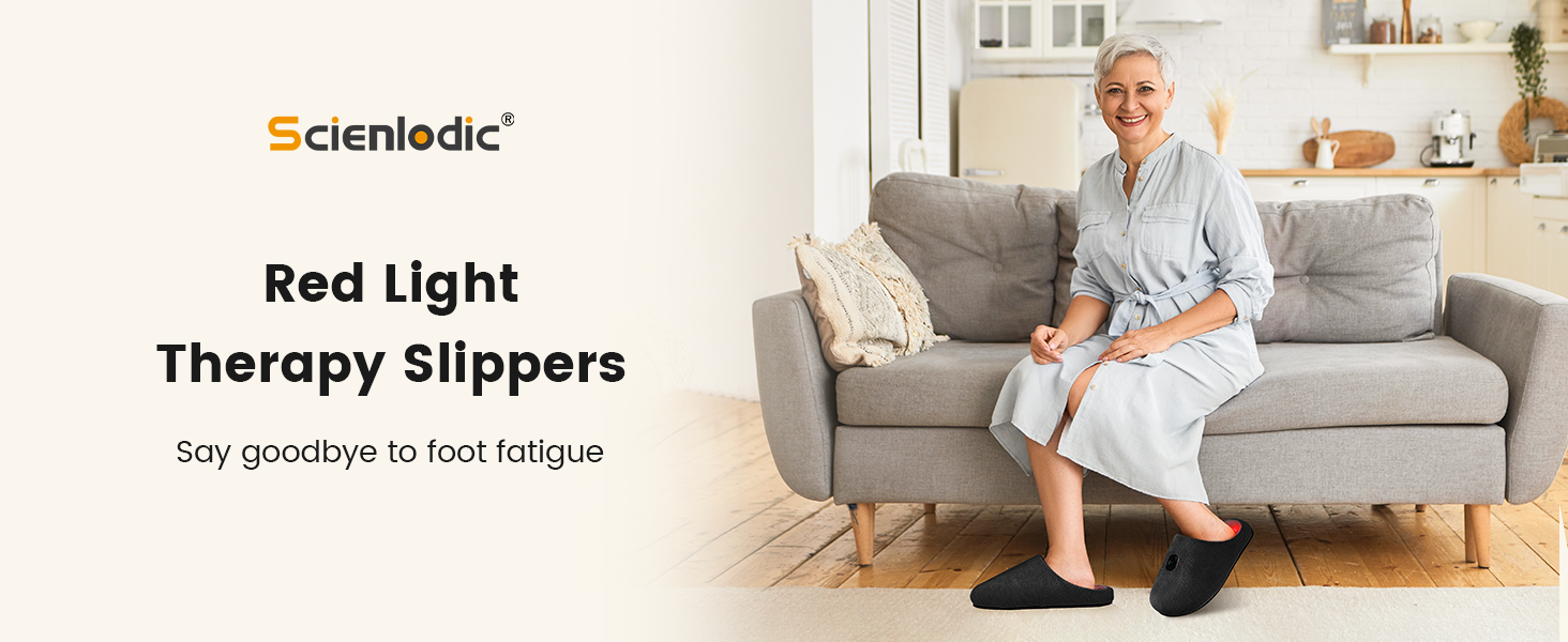 Scienlodic Rechargeable Red Light Therapy for Feet Red