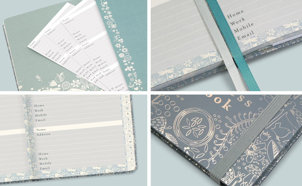 Boxclever Press Address Book with Alphabetical Tabs