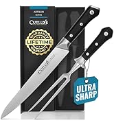 Cutluxe Carving Knife Set – Carving Fork & Carving Knife for Meat, BBQ, Brisket, Turkey – Razor S...