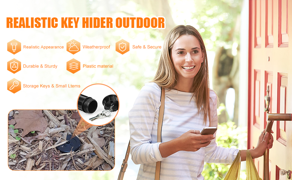 Sprinkler Key Hider, Fake Backyard Garden Sprinkler Head