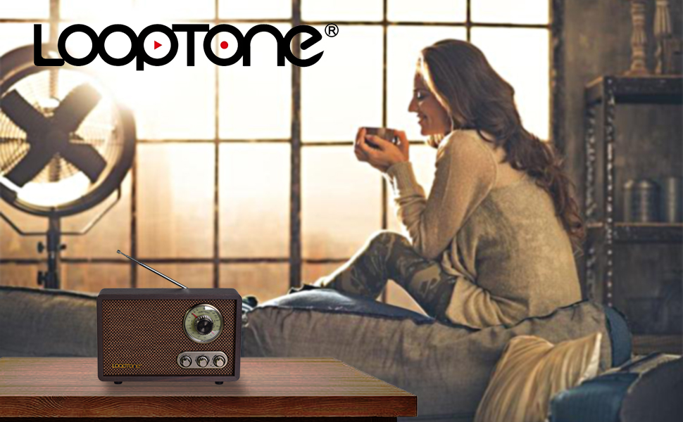 fm am wooden USB Bluetooth radio