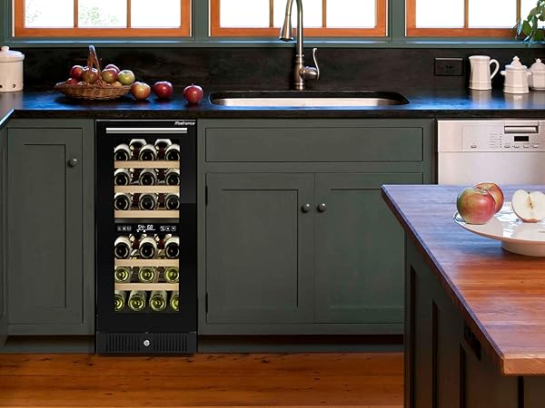 Amazon.com: Frostronics 15 Inch Dual Zone Wine Cellar, 29