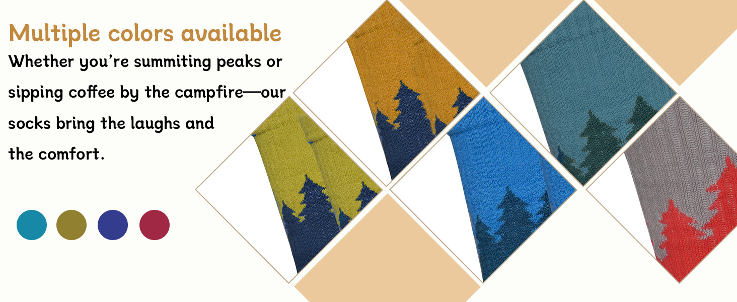 Funny Hiking Socks for Men Women