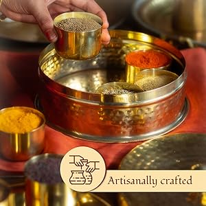 Brass Masala Box