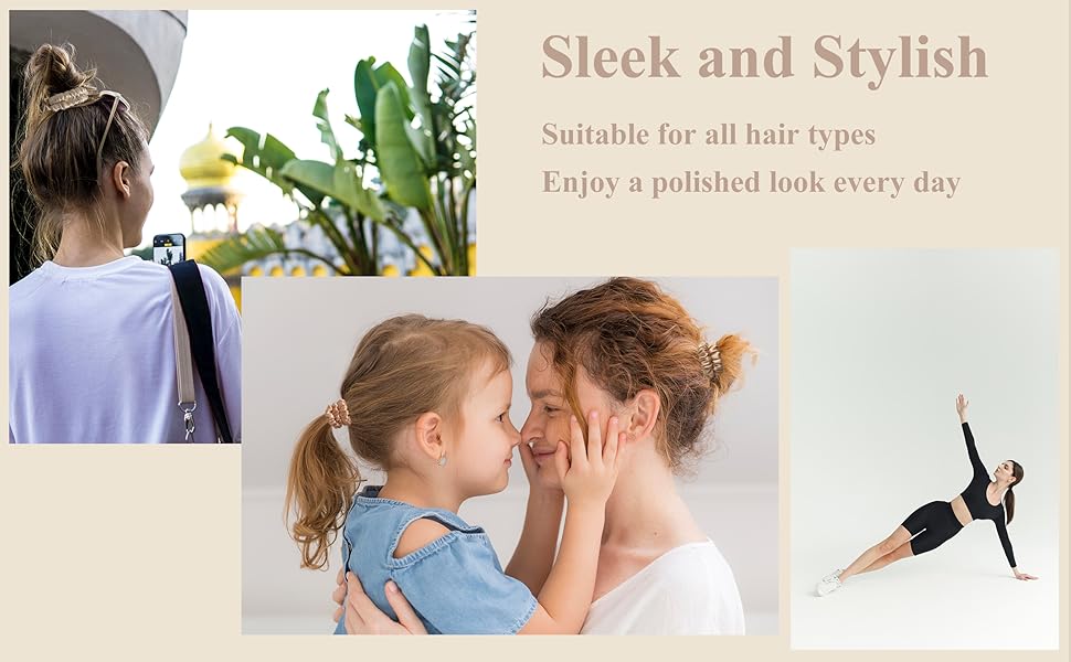 thin silk scrunchies