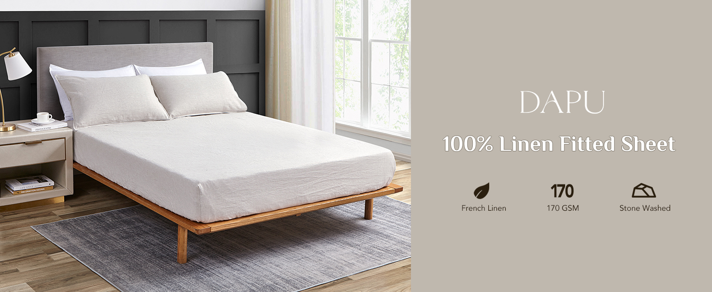 linen fitted sheet