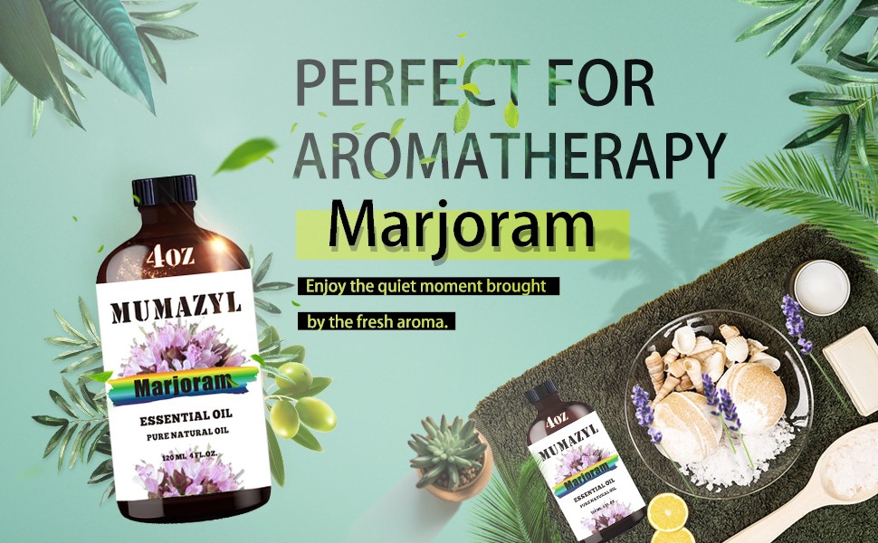 Marjoram Essential Oil, Marjoram Oil 4 Fl Oz 120ML for