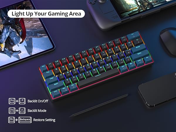 soranonsky✳︎ Amazon.com: surmen 60% Mechanical Gaming Keyboard with