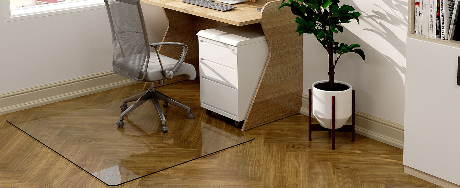 Easly 46" x 55" Chair Mat for Carpet Office Chair Mat