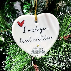 Amazon.com: Christmas Heart Hanging Ornament, Chicshouse