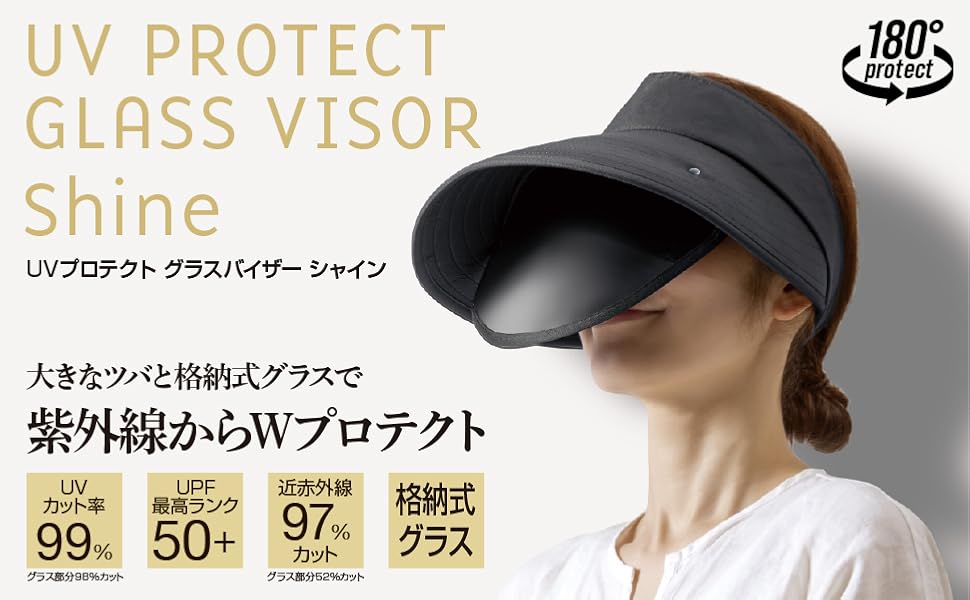 Amazon.co.jp: [アルファックス] バイザー UVプロテクト グラス