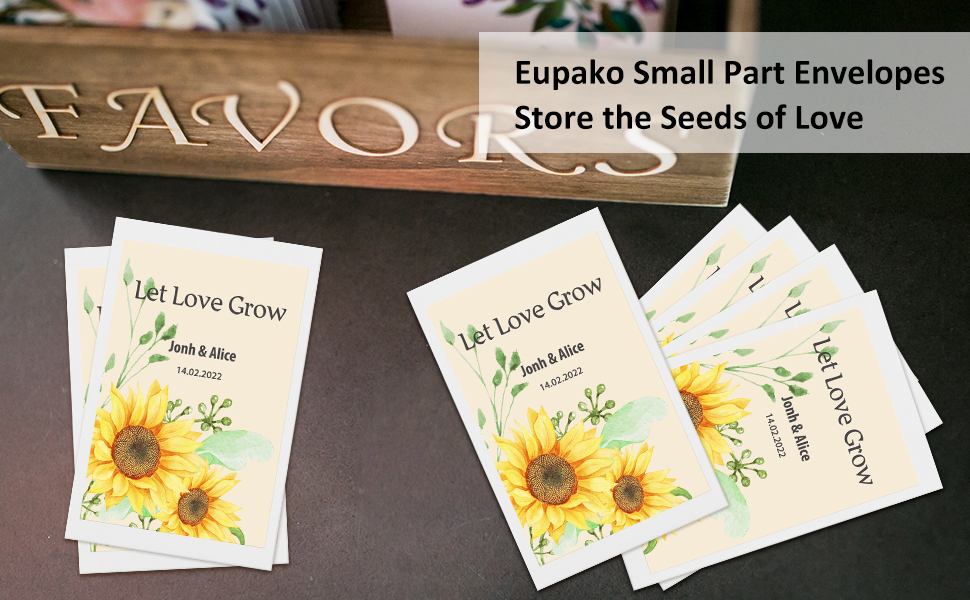 1 Coin Envelopes Eupako 100 PCS 2.25x 3.5" White Small