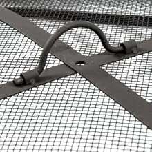 32 fire pit spark screen cover heavy duty metal mesh firepit fireplace ember protector accessory