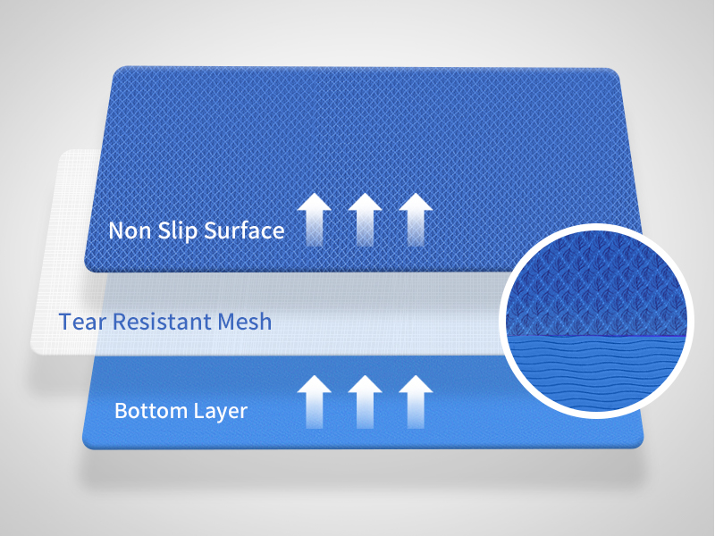 CAMBIVO Large Yoga Mat (6'x 4'), Extra Wide Workout Mat