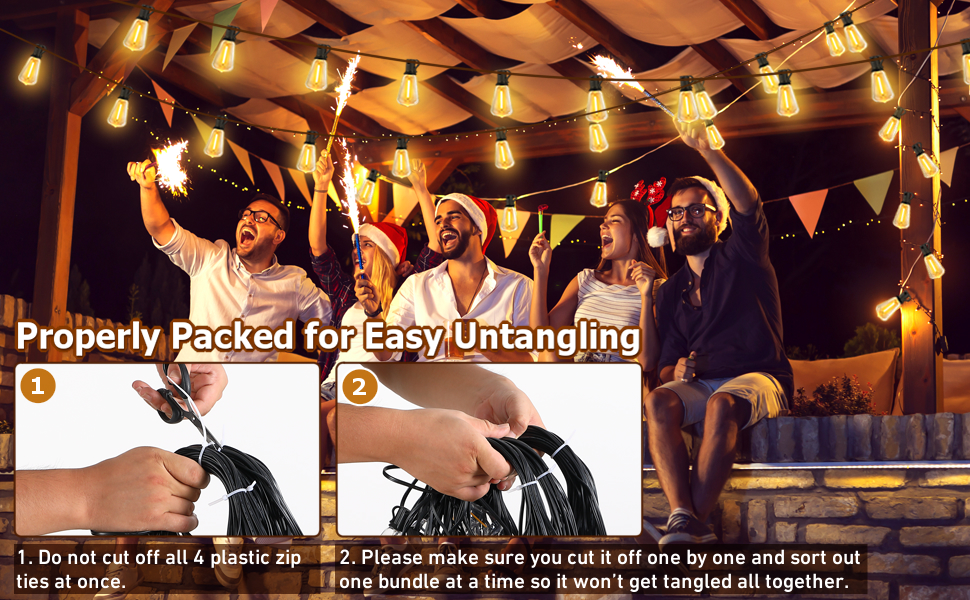 150ft outdoor string lights