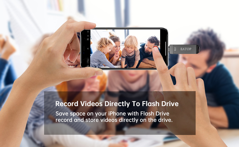 EATOP 1TB Photo Stick for iPhone Flash Drive, USB Memory