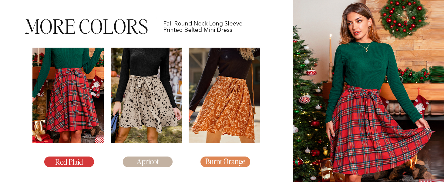 more colors of printed dress