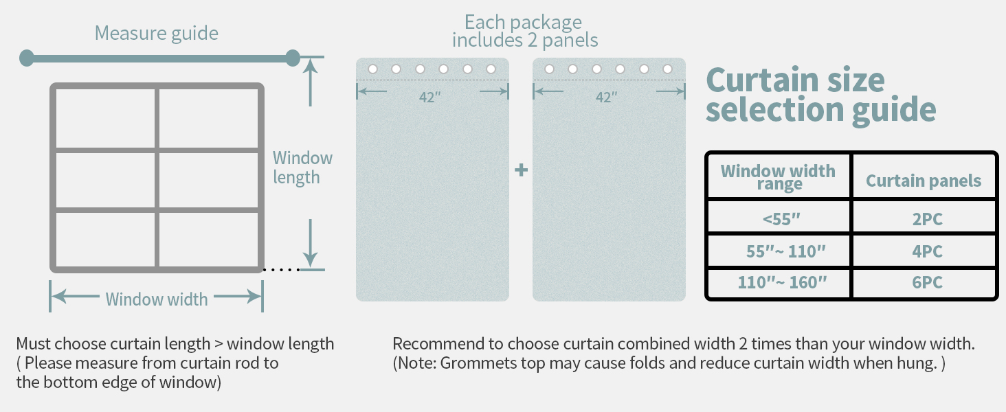BGment termisk isolerede 100% mørklægningsgardiner