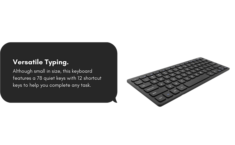 Macally Small Wireless Keyboard and Mouse Combo an
