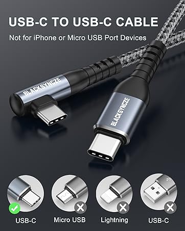 USB-C to USB-c ケーブル 2M 2本セット ブラック 黒 Amazon.co.jp: USB