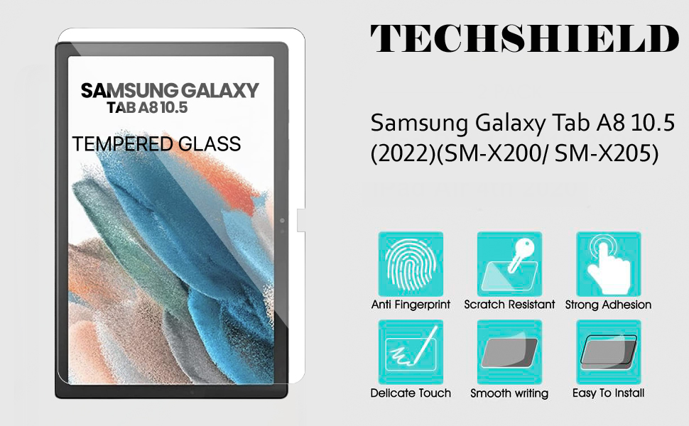 TECHSHIELD AntiScratch & Smudge Proof Bubble Free Premium Tempered
