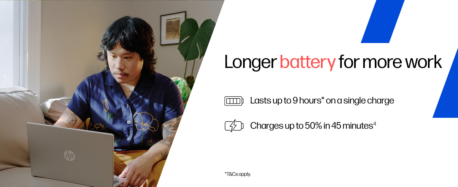 9 hours battery power