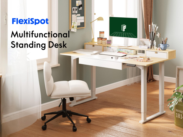 Amazon.com: FLEXISPOT 63x32 in 4-Leg Standing Desk with