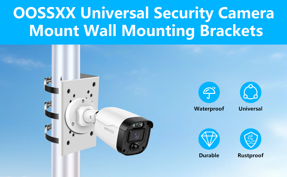 OOSSXX Universal Security Camera Mount Wall Mounting Brackets