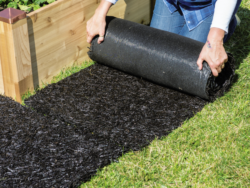 Recycled rubber walkway