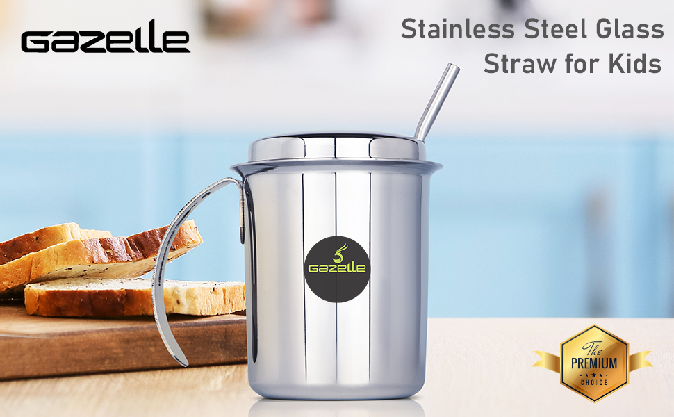 steel cup with straw for kids sipper glass baby tumbler stainless milk tumblers cute