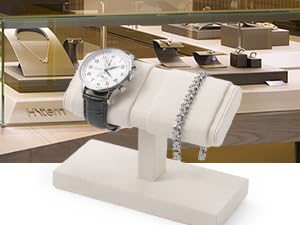 Woodten double watch display stand