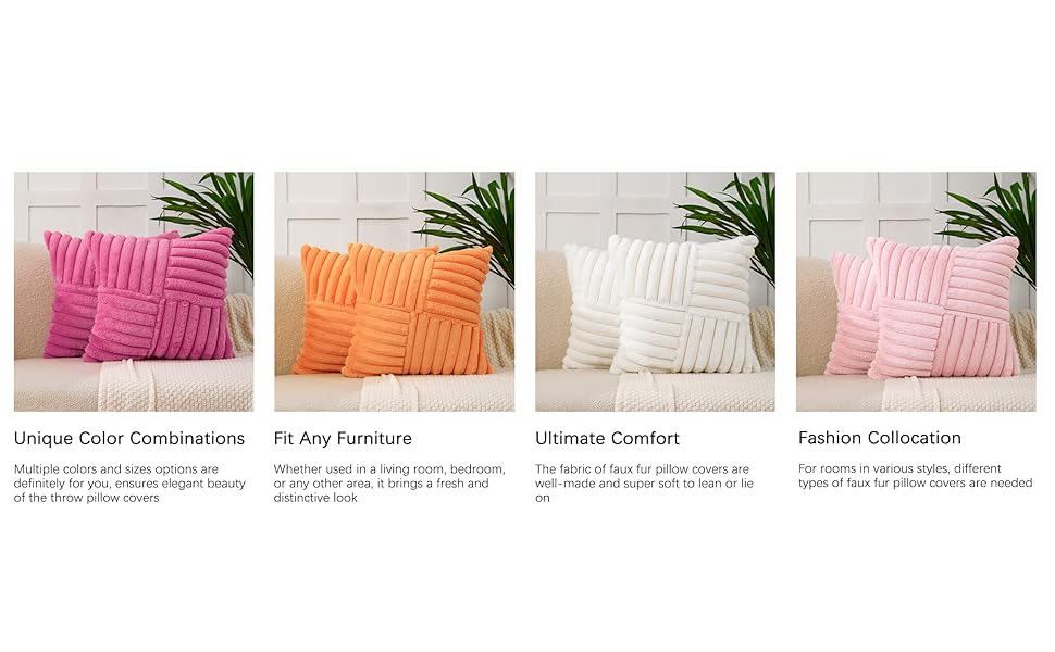 All Smiles Couch Decorative Throw Pillow Covers 12X20 Set