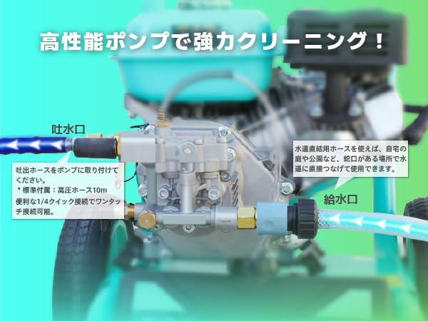 Amazon | Kareyouエンジン高圧洗浄機 17MPa 9.5L/min 小型・携帯