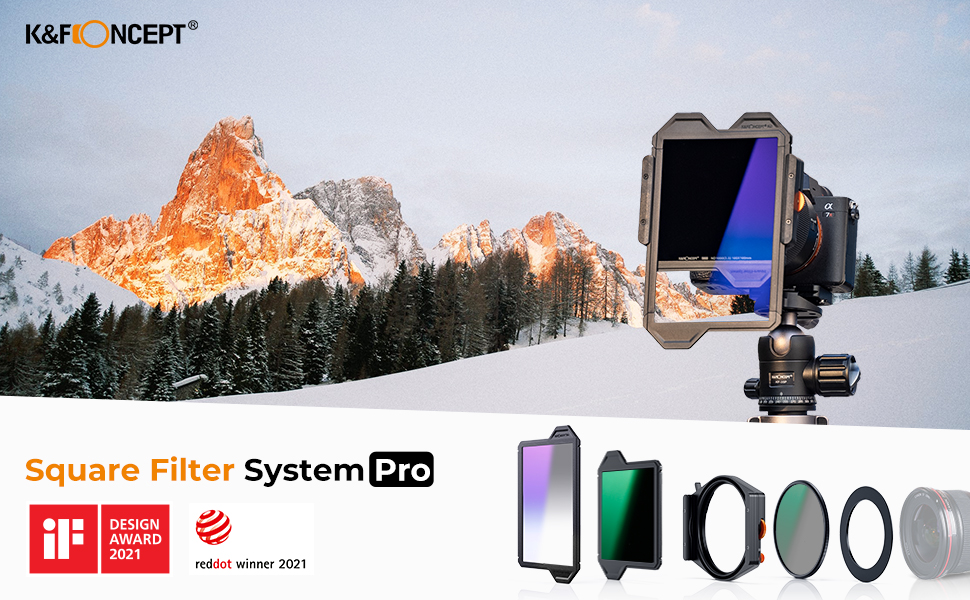 K&F Concept X PRO Square Filters Holder System Kit (Filter