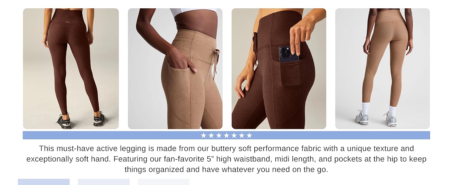 Beyond Yoga Women's Spacedye Go Pocket Midi Legging - 3