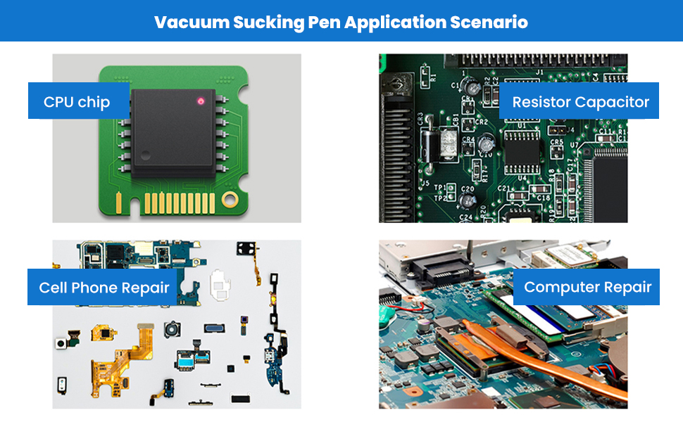 Sucking Pickup Tool Manual Vacuum Suctions Pen With Suckers Tip And Suckers For IC For Picking Up