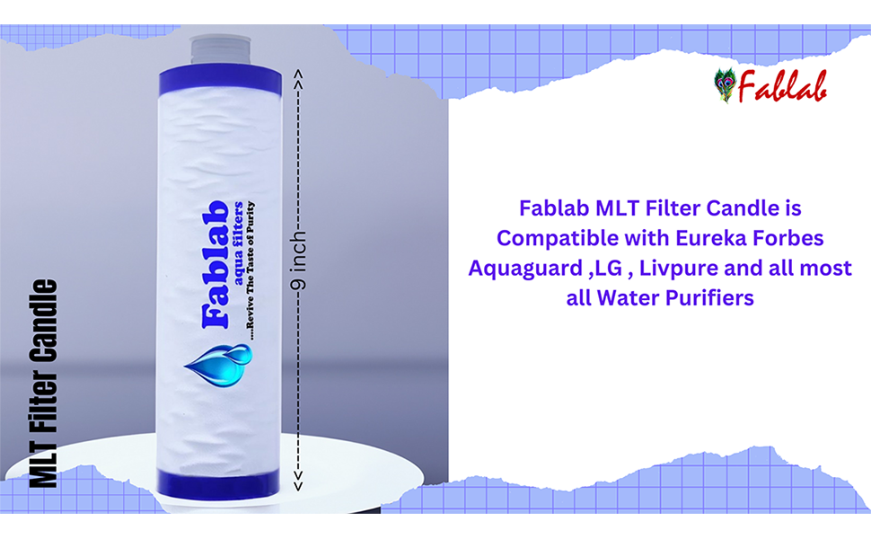 Fablab 9 Inch Mlt pre Filter Candle for Water Purifier PF Housing