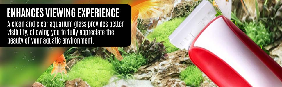 aquarium magnetic cleaner fish tank algae scraper glass maintenance care cleaning tool remover kit