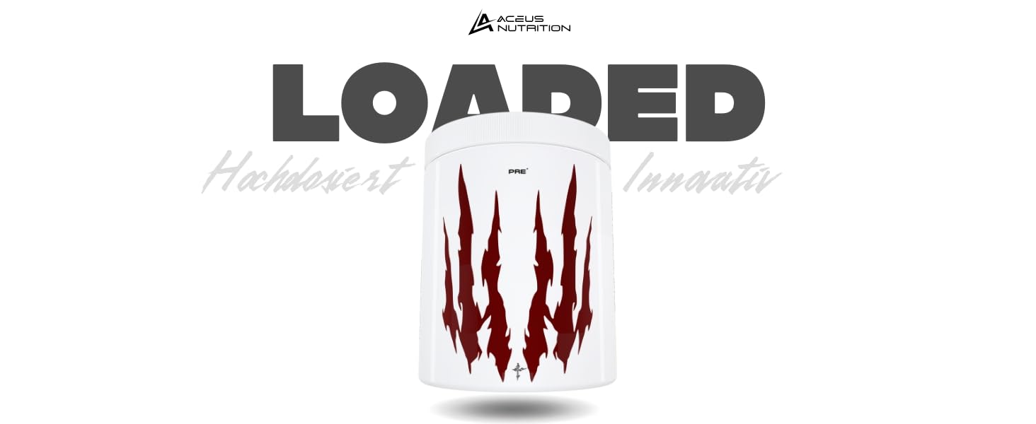 Pre workout trainingsbooster kreatin 30 Portionen Aceus Nutrition