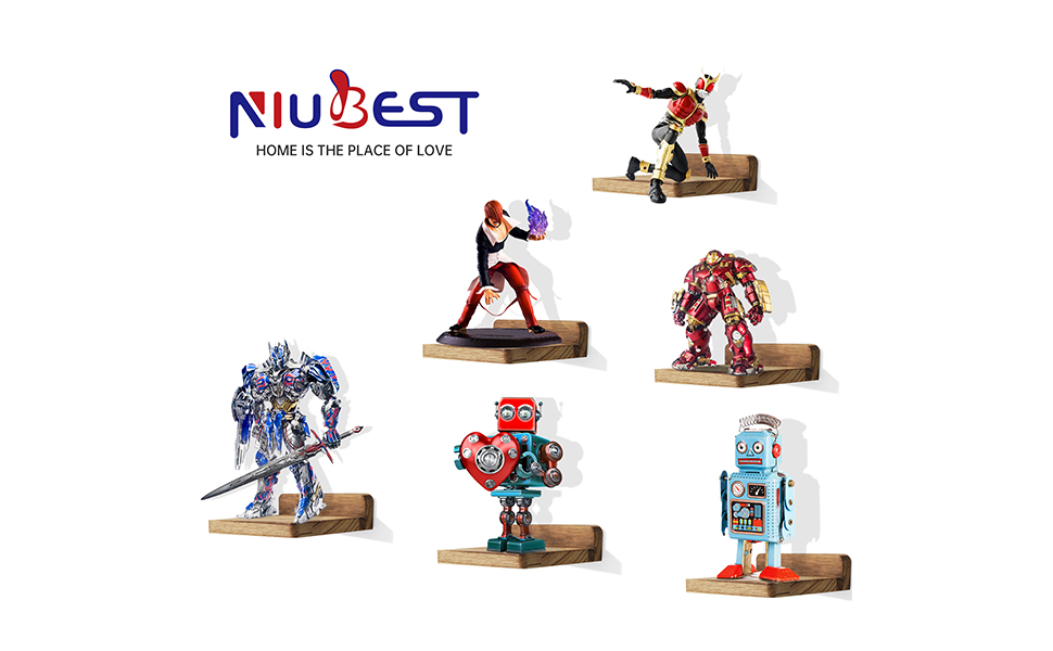 NIUBEST Small Floating Shelves,5 Inch Plant Wall Shelf,Set